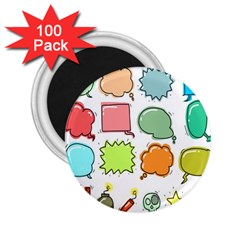 Set Collection Balloon Image 2 25  Magnets (100 Pack) 