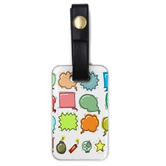 Set Collection Balloon Image Luggage Tags (one Side)  by Nexatart