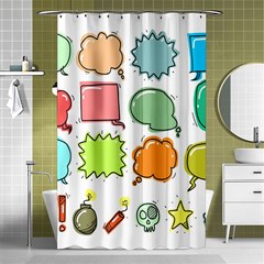 Set Collection Balloon Image Shower Curtain 48  X 72  (small)  by Nexatart