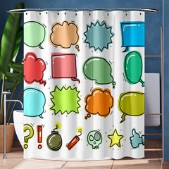 Set Collection Balloon Image Shower Curtain 60  X 72  (medium)  by Nexatart