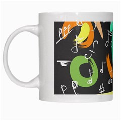 Repetition Seamless Child Sketch White Mugs