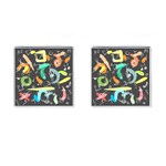 Repetition Seamless Child Sketch Cufflinks (Square) Front(Pair)