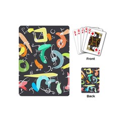 Repetition Seamless Child Sketch Playing Cards (mini)  by Nexatart