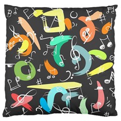 Repetition Seamless Child Sketch Large Flano Cushion Case (one Side) by Nexatart