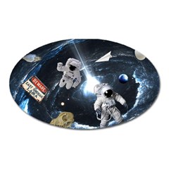 We Found Laika Oval Magnet by Valentinaart