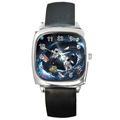 We Found Laika Square Metal Watch by Valentinaart