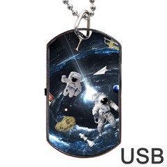 We Found Laika Dog Tag Usb Flash (two Sides) by Valentinaart