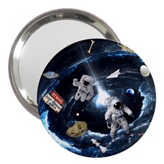 We Found Laika 3  Handbag Mirrors by Valentinaart