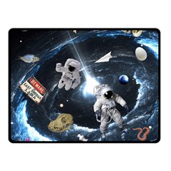 We Found Laika Double Sided Fleece Blanket (small)  by Valentinaart