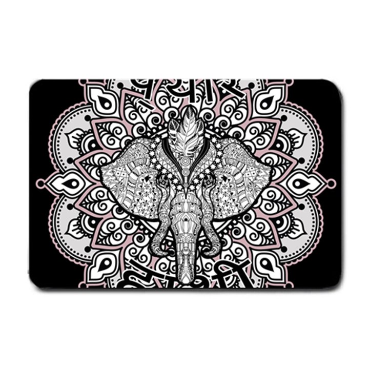 Ornate Hindu Elephant  Small Doormat 