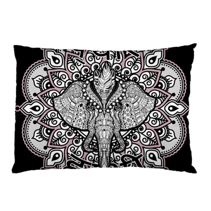 Ornate Hindu Elephant  Pillow Case (Two Sides)