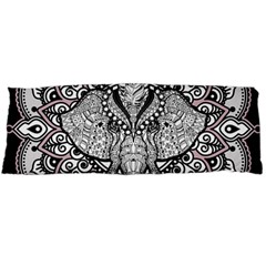 Ornate Hindu Elephant  Body Pillow Case (dakimakura) by Valentinaart