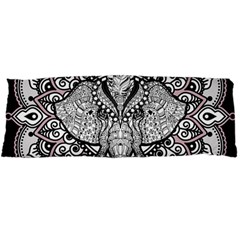 Ornate Hindu Elephant  Body Pillow Case Dakimakura (two Sides) by Valentinaart