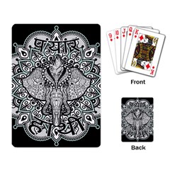 Ornate Hindu Elephant  Playing Card by Valentinaart