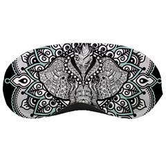 Ornate Hindu Elephant  Sleeping Masks by Valentinaart