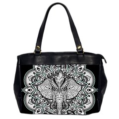 Ornate Hindu Elephant  Office Handbags (2 Sides)  by Valentinaart