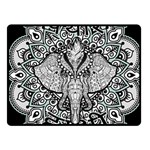 Ornate Hindu Elephant  Fleece Blanket (Small) 50 x40  Blanket Front