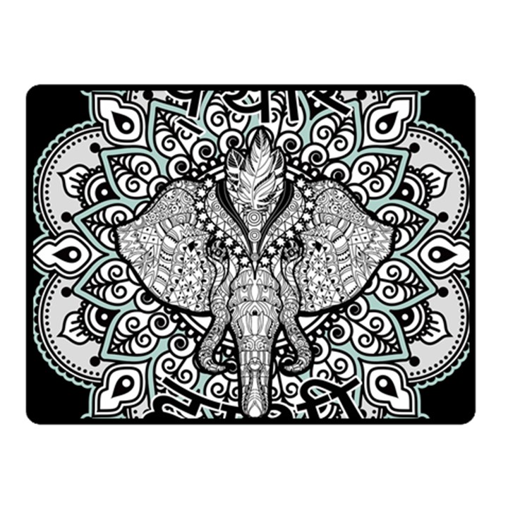 Ornate Hindu Elephant  Fleece Blanket (Small)