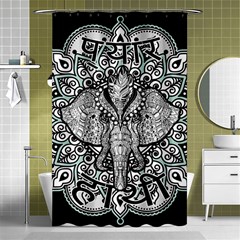 Ornate Hindu Elephant  Shower Curtain 48  X 72  (small)  by Valentinaart