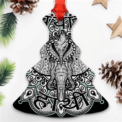 Ornate Hindu Elephant  Christmas Tree Ornament (two Sides) by Valentinaart