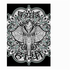 Ornate Hindu Elephant  Small Garden Flag (two Sides) by Valentinaart