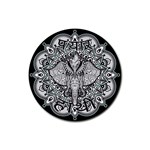 Ornate Hindu Elephant  Rubber Round Coaster (4 pack)  Front