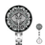 Ornate Hindu Elephant  Stainless Steel Nurses Watch Front