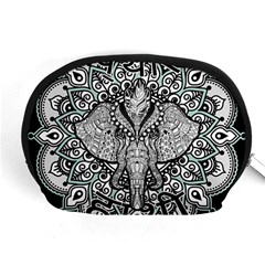 Ornate Hindu Elephant  Accessory Pouches (medium)  by Valentinaart