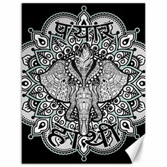 Ornate Hindu Elephant  Canvas 12  X 16   by Valentinaart