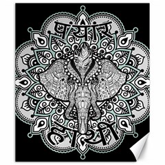 Ornate Hindu Elephant  Canvas 20  X 24   by Valentinaart