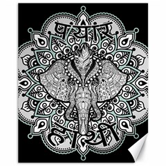 Ornate Hindu Elephant  Canvas 11  X 14   by Valentinaart