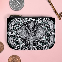 Ornate Hindu Elephant  Mini Coin Purses by Valentinaart