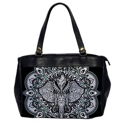 Ornate Hindu Elephant  Office Handbags by Valentinaart