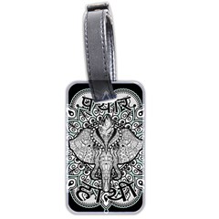 Ornate Hindu Elephant  Luggage Tags (two Sides) by Valentinaart