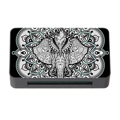 Ornate Hindu Elephant  Memory Card Reader With Cf by Valentinaart