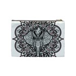 Ornate Hindu Elephant  Cosmetic Bag (Medium)  Back