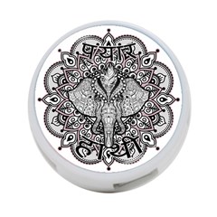 Ornate Hindu Elephant  4-port Usb Hub (one Side) by Valentinaart