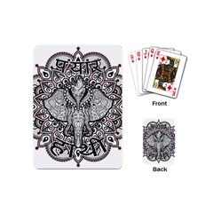 Ornate Hindu Elephant  Playing Cards (mini)  by Valentinaart