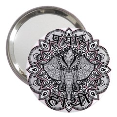 Ornate Hindu Elephant  3  Handbag Mirrors by Valentinaart