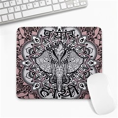 Ornate Hindu Elephant  Large Mousepads by Valentinaart