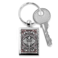 Ornate Hindu Elephant  Key Chains (rectangle)  by Valentinaart