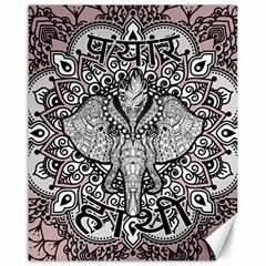 Ornate Hindu Elephant  Canvas 16  X 20   by Valentinaart