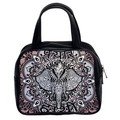 Ornate Hindu Elephant  Classic Handbags (2 Sides) by Valentinaart