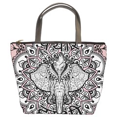 Ornate Hindu Elephant  Bucket Bags by Valentinaart