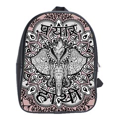 Ornate Hindu Elephant  School Bag (large) by Valentinaart