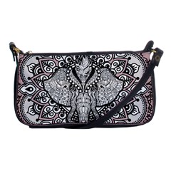 Ornate Hindu Elephant  Shoulder Clutch Bags by Valentinaart