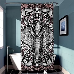 Ornate Hindu Elephant  Shower Curtain 36  X 72  (stall)  by Valentinaart