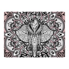 Ornate Hindu Elephant  Double Sided Flano Blanket (mini)  by Valentinaart