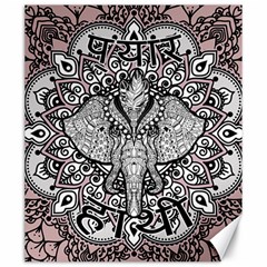 Ornate Hindu Elephant  Canvas 20  X 24   by Valentinaart