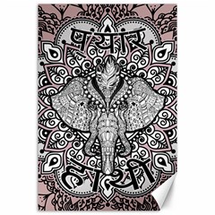 Ornate Hindu Elephant  Canvas 24  X 36  by Valentinaart